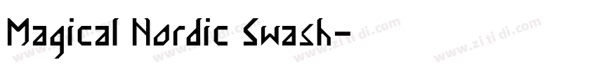 Magical Nordic Swash字体转换